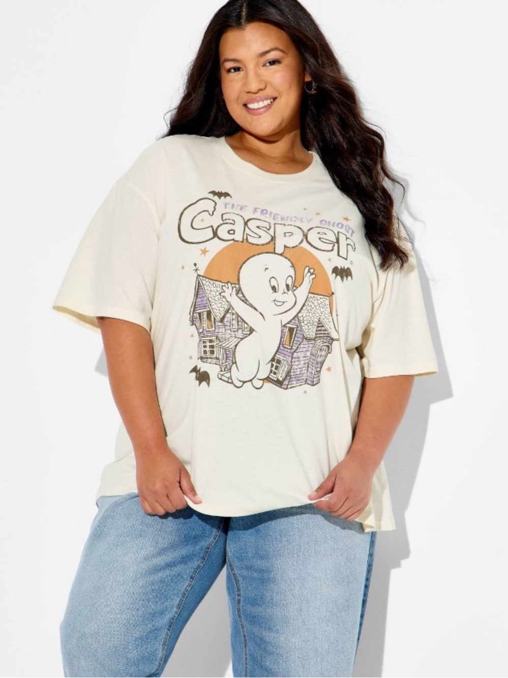 VIRAL! Hard to find! 3X Casper Graphic Crewneck Tee NWT